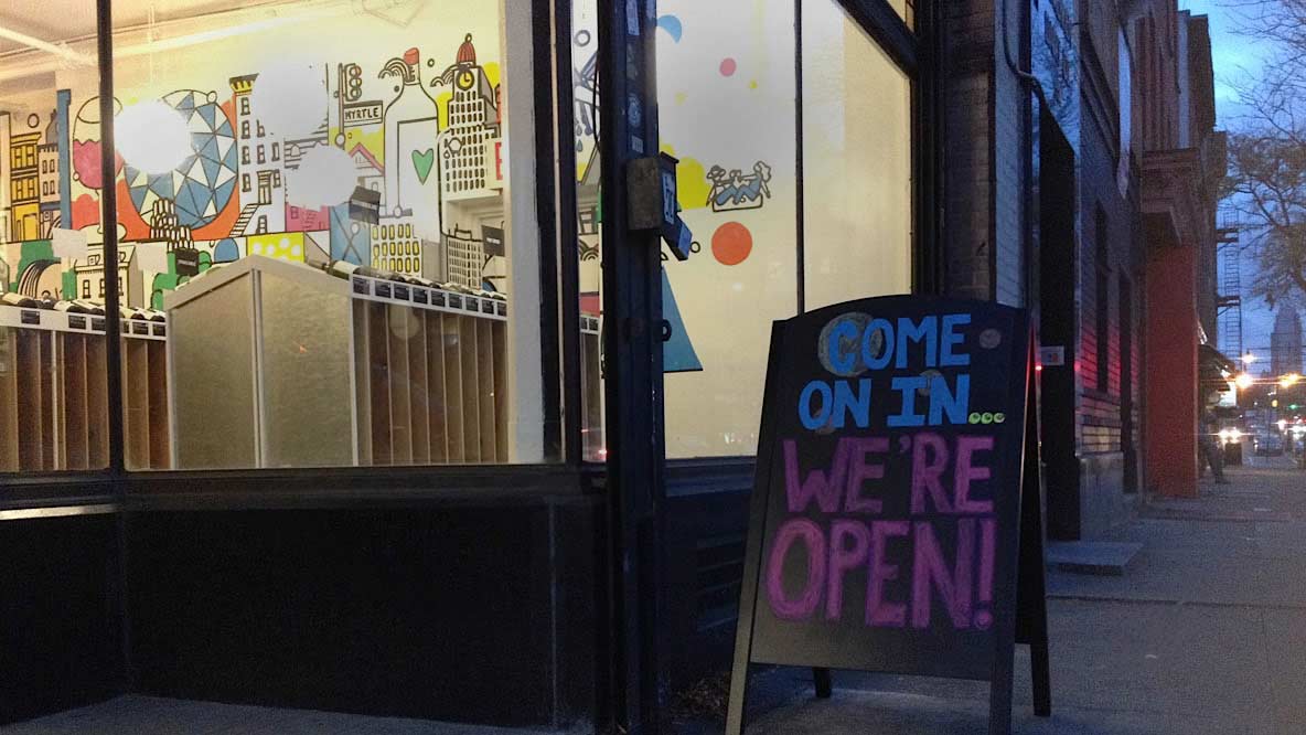 Come on in. We're open.